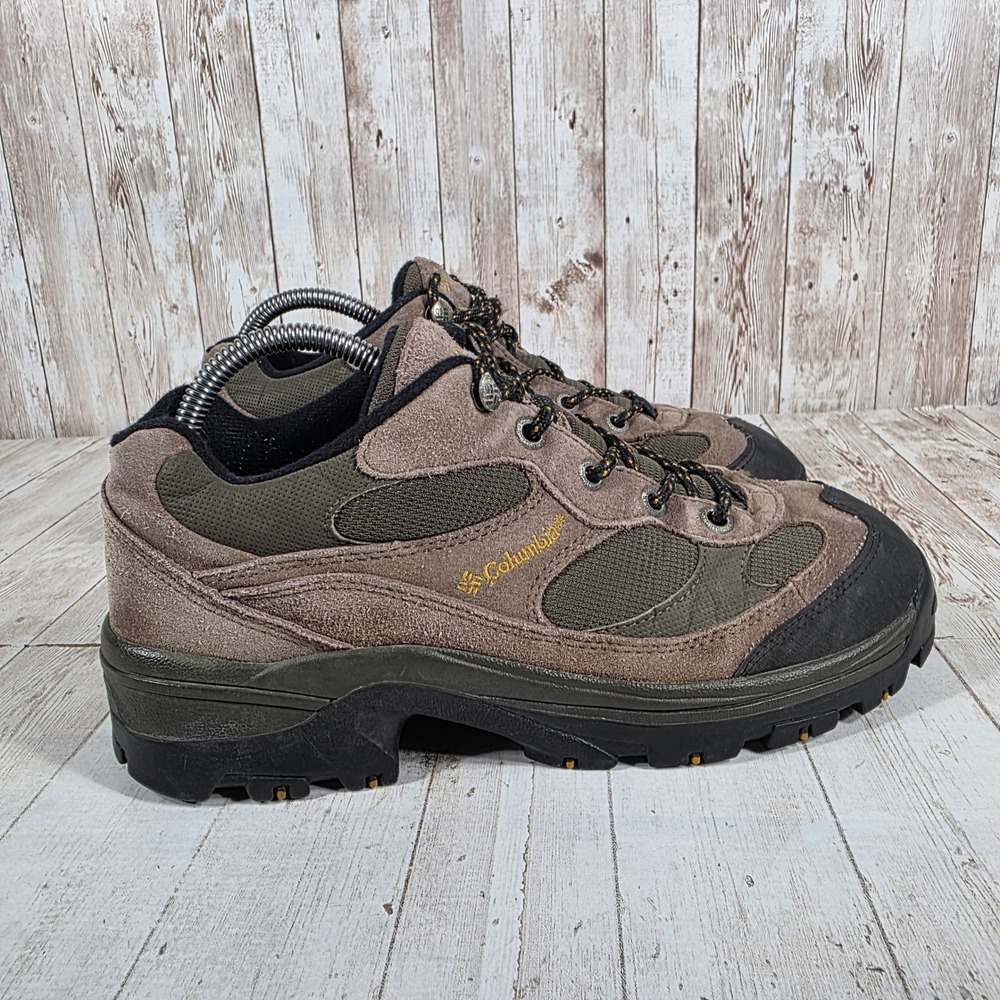 Columbia Mens Razor Ridge Hiking Shoes Brown Olive Green BM3019-250 Size 8